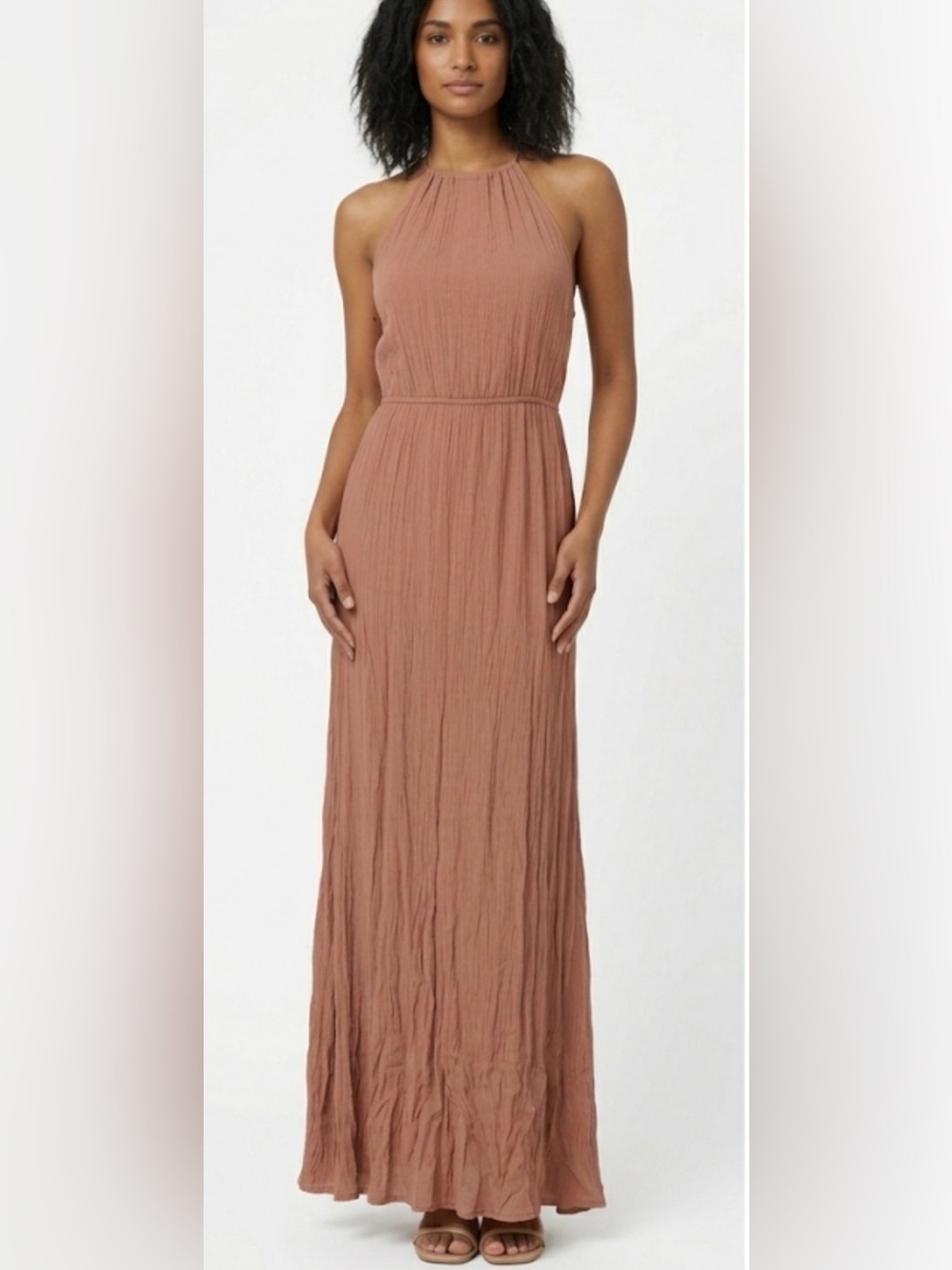 Forever 21 woman’s tan Maxi Dress Size small